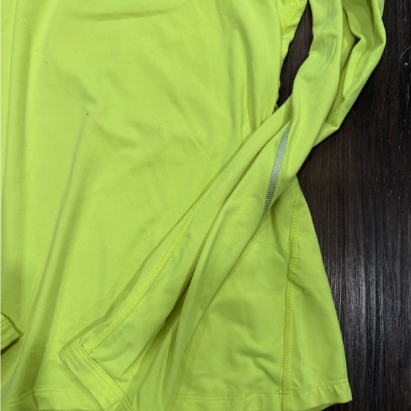 Nike Running Dri-Fit Bright Yellow Quarter-Zip Pullover - Picture 4 of 4